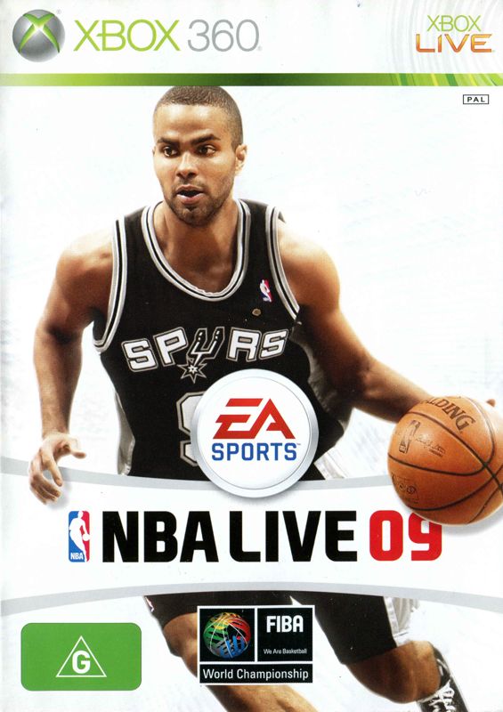 NBA Live 09 box art for Xbox 360